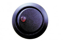 Pearl Round Red Spot On/Off Rocker Switch