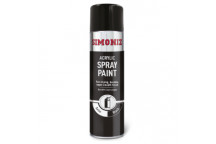 Simoniz Satin Black Acrylic Spray Paint - 500ml Aerosol