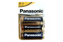 Panasonic Bronze Alkaline Power D Batteries - 2 Pack