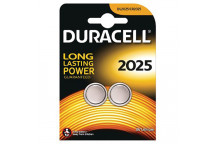 Duracell CR2025 Lithium Battery 2pk