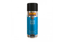 Hycote Gloss Black Spray Paint - 400ml Aerosol