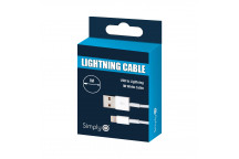 Simply White iPhone Lighting Cable 1m