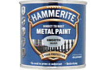 Hammerite Smooth Silver Metal Paint - 250ml