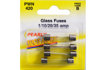 Pearl Glass Fuses - 1/10/20/35 Amp