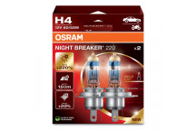Osram H4 Night Breaker +220 Twin Pack