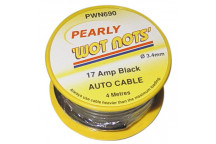 Pearl PC03/2 Single Black 4m Cable - 17 Amp