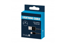 Simply Black iPhone Lighting Cable 1.5m