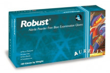Aurelia Robust PF Blue Nitrile Gloves x100 - Large