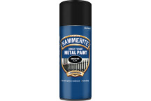Hammerite Smooth Black Metal Paint - 400ml Aerosol