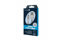 Simply Silver Type-C Braided Cable 1.5m