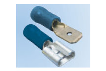 Pearl PT4758 Male/Female Spade Terminal - Blue