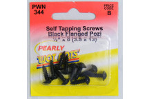 Pearl 1/2X6 Black Flanged S/Tappers