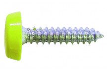 Pearl Moulded Number Plate Screws - Yellow