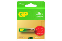 GP Ultra Alkaline AA Batteries - 12pk