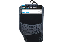 Simply Universal Fit Black PVC & Carpet Car Mat - 4 Set