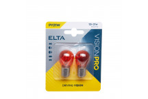 Vision Pro 12v 21w Bau15s Amber 'E' twin blister