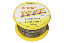 Pearl PC02/2 Single Black 6m Cable - 8 Amp