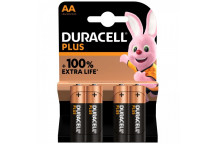 Duracell Plus 100% Power AA Batteries - 4 Pack