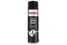 Simoniz Gloss Black Acrylic Spray Paint - 500ml Aerosol