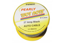 Pearl PC04 Single Black 2.5m Cable - 27 Amp