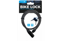 Simply 10Mm 80Cm Black Cable Lock With Bracket