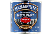 Hammerite Smooth Red Metal Paint - 250ml