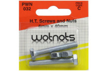 Pearl H.T. Set Screws & Nuts - M6 x 40