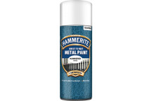 Hammerite Hammered White Metal Paint - 400ml Aerosol