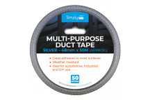 48MM*50M SILVER DUCT TAPE (MT50WATSILV)