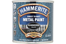 Hammerite Hammered Black Metal Paint - 250ml