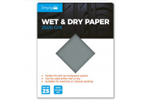 Simply Wet & Dry 2500 Grit - 25 Sheets