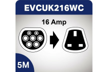 WAI Type 2 to UK Three Pin Plug EV Cable