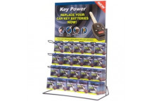 200X ALARM BATTERIES STAND & STOCK 20 HOOKS