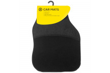 AA Universal Car Mats, Set of 4, Black/Grey