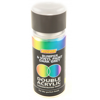Hycote Dark Grey Bumper & Vinyl Double Acrylic Paint - 150ml