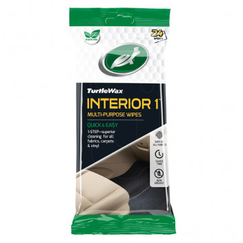 Turtle Wax Interior 1 Wipes 24pk