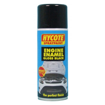 Hycote Gloss Black Engine Enamel Spray Paint - 150ml Aerosol