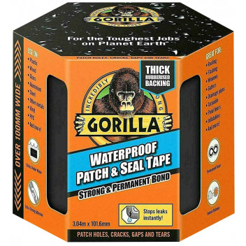 Gorila Waterproof Patch & Seal Tape Black 3m