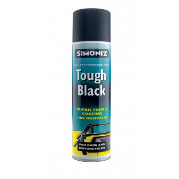 Simoniz Tough Black Satin Paint - 500ml Aerosol