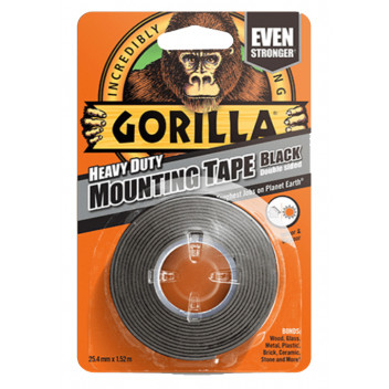 Gorilla HD Mounting Tape 1.5m Black
