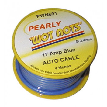 Pearl PC03/3 Single Blue 4m Cable - 17 Amp