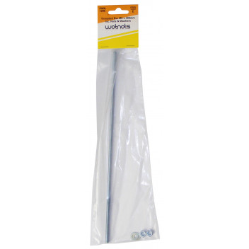 Pearl THREADED BAR M6 X 300MM INCL NUTS & WASHERS