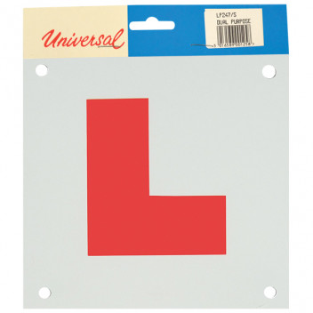 Universal Stick On Tie L Plates - 2 Pack