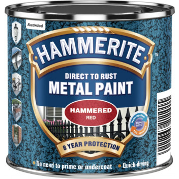 Hammerite Hammered Red Paint - 250ml