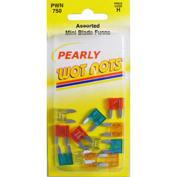 Pearl PAF04 Assorted Mini Blade Fuses