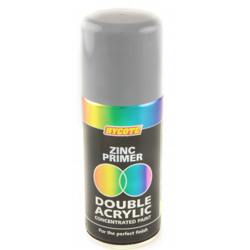 Hycote Primer Zinc Double Acrylic Paint - 150ml Aerosol