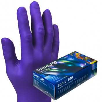 Aurelia Sonic Cobalt Blue Nitrile Gloves - Large