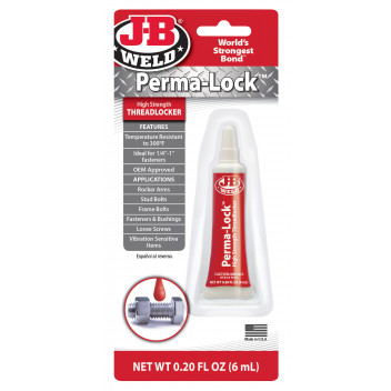 JB Perma-Lock Red Threadlocker high strength 6ml