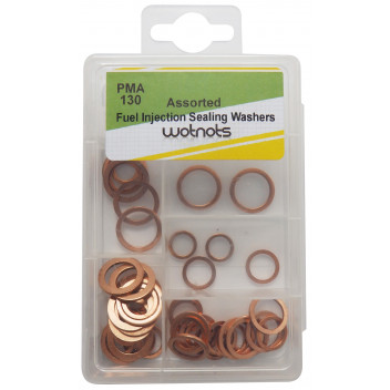 Pearl Mini Assorted Fuel Injection Sealing Washers Qty 48