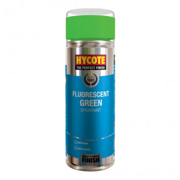 Hycote Fluorescent Green Spray Paint - 400ml Aerosol